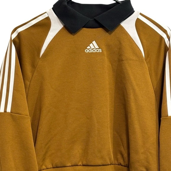 Women's Adidas House Of Tiro Suit Up Track Polo Collared Sweatshirt Sz Small - Picture 5 of 8